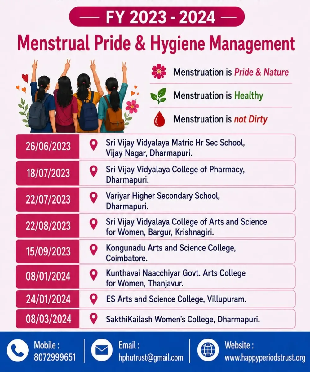 Menstrual Pride & Sustainable Hygiene Management
